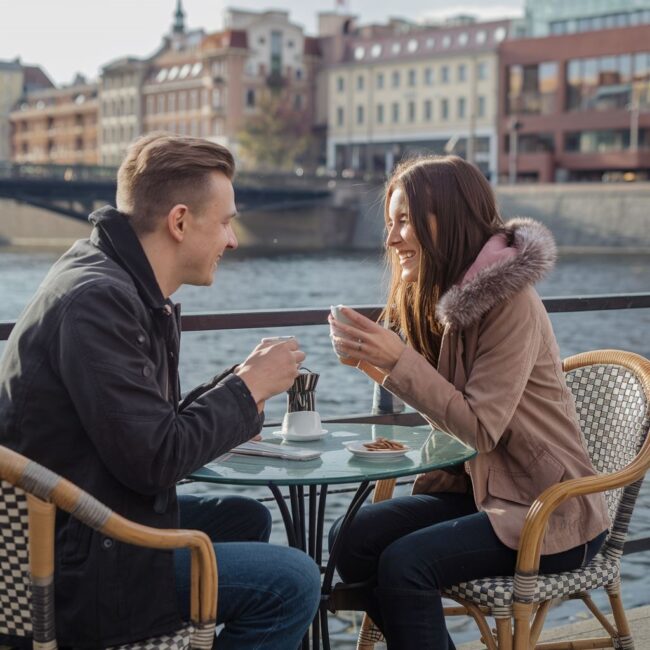 kawiarnia nad rzeką Bydgoszcz