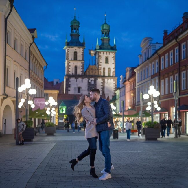 romantyczny spacer Kielce