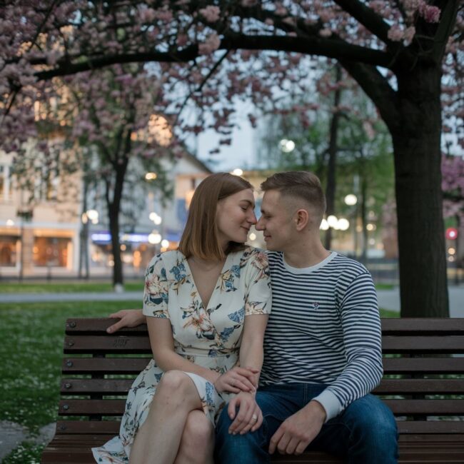 wieczorne światła miasta