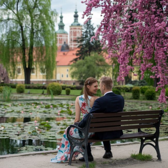 wiosenny park Częstochowa